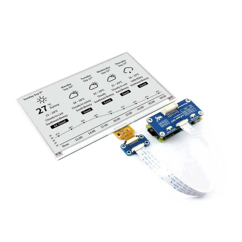 7 5 дюймовый e-бумага e-Ink E Paper Eink экран модуль дисплея шляпа для Arduino RPI Raspberry Pi Zero W WH 3B