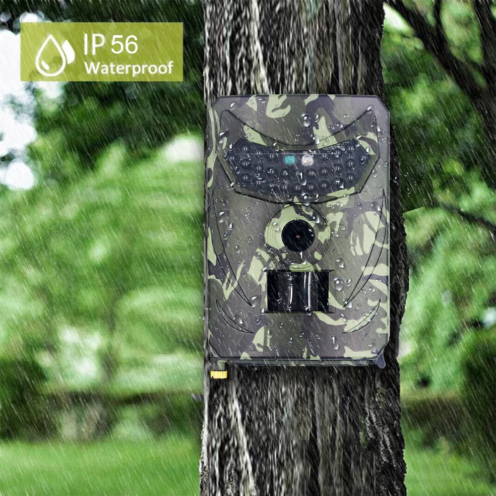 

PR-100 12MP Hunting Camera Outdoor Wildlife IR Night View Motion Sensor IP56 Waterproof Trail Camera