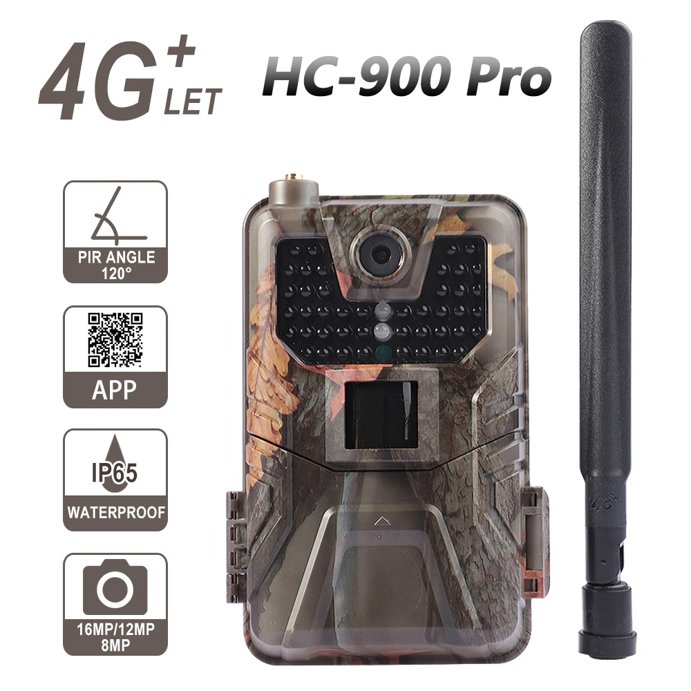 

Фотоловушка с функцией ночного видения, 4G, 30 кадров в секунду