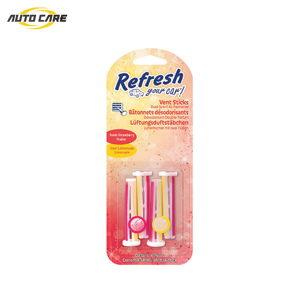 Освежитель воздуха RYC Вент. Клипса - Клубника/Прохл.лимонад -4шт. | Автомобили и