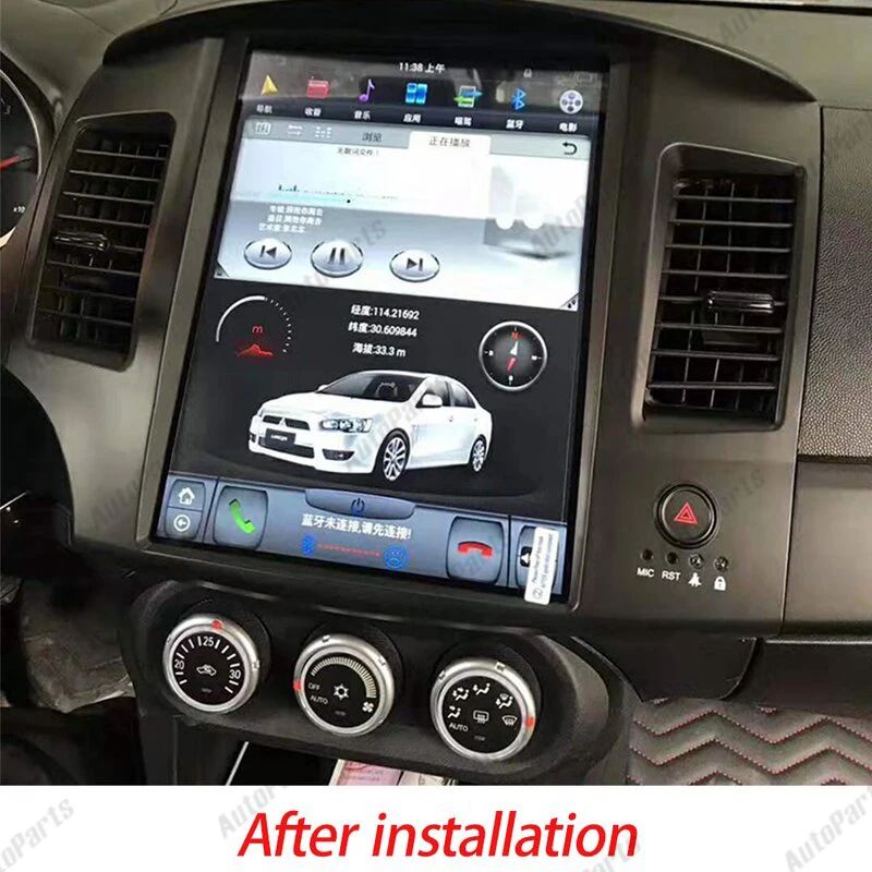 KUKUZ 12 1 &quotAndroid 9.0 IPS 4G-64G Tesla style автомобильный DVD GPS-навигатор радио для Mitsubishi Lancer