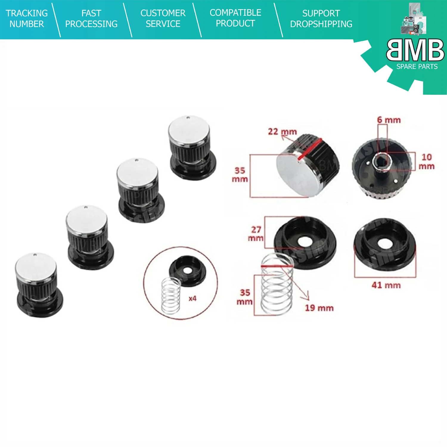 

Cooker Button 5 Different Models - High Quality Material - Compatible With Universal Models For Miele Franke Bosch Siemens Teka