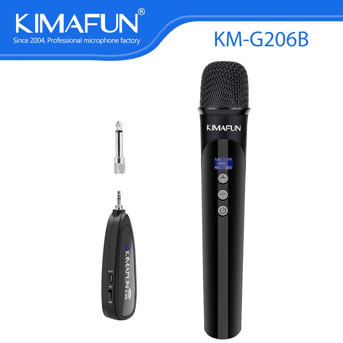

KIMAFUN Karaoke Wireless Handheld Microphone Condenser Mic for Outdoor Party Wedding Conference Class Teaching Bar Live Show