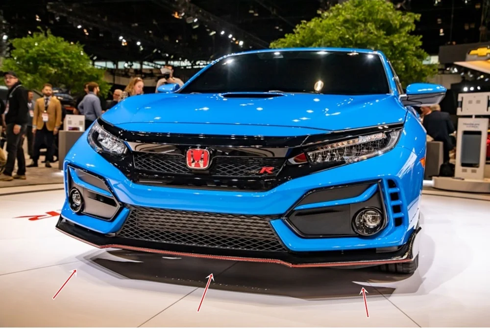 Honda Civic Fc5 красочные переднего бампера крепления полоса для установки губы