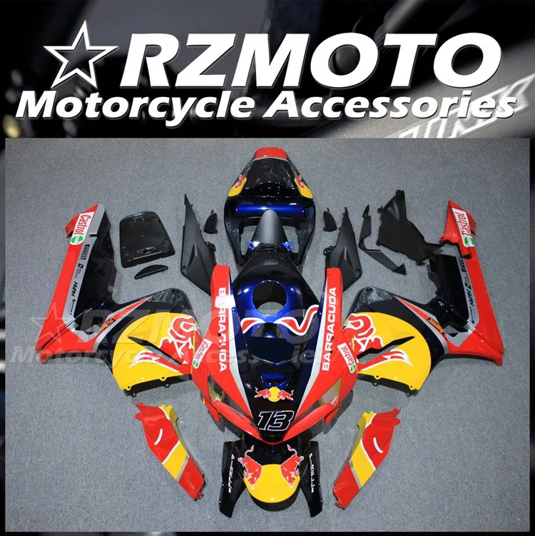 

New ABS Whole Motorcycle Fairings Kit Fit for HONDA CBR600RR F5 2005 2006 05 06 Bodywork set Red Yellow