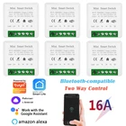 16A Tuya Mini Wifi DIY Smart Switch Двустороннее управление Приложение Smartlife Пульт дистанционного управления для Яндекс Алиса Alexa Google Home Automation