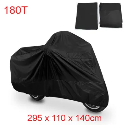 XXXL-295x110x140cm Uxcell L XL XXL XXXL 180T защита от дождя и пыли для скутера, мотоцикла, чехол для Honda Victory Kawasaki Yamaha Suzuki Harley Davidson - Цвет: XXXL-295x110x140cm