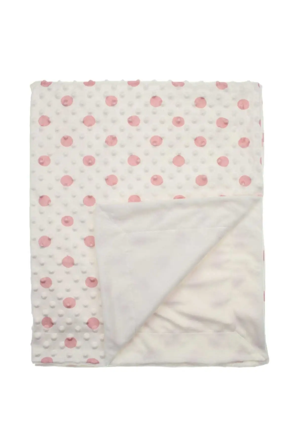 

Pink Baby Girl Polka Dot Fluffy Blanket