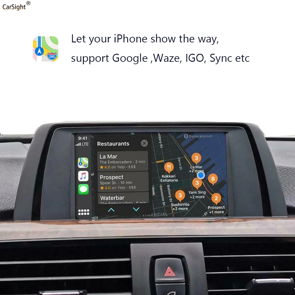 Apple iPhone CarPlay Автомобильный видео мультимедийный интерфейс для BMW M2 M4 M5 Vehcile вкладыш