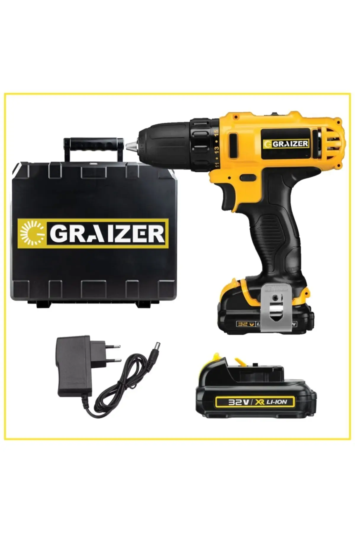 

Graizer 32 Li-ion V 5 Ah Impact Dual Cordless Cordless Screwdriver Electrical Screwdriver Drill Machine