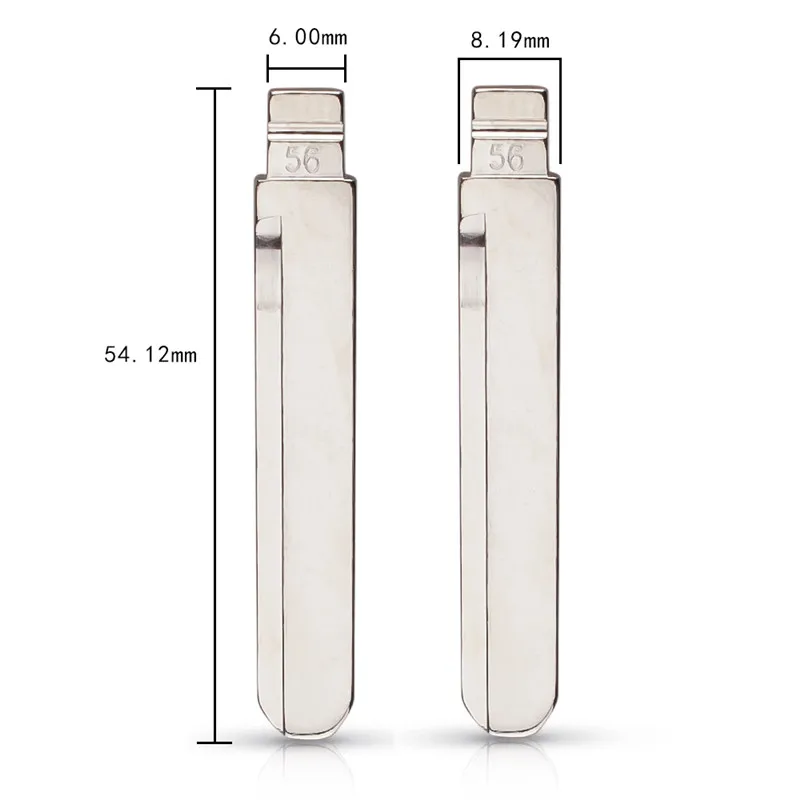 

10 шт. #56 #57 KD VVDI JMD полотно дистанционного ключа для BYD F3 Geely Vision Lifan 620 сменный слесарный инструмент № 56 № 57 Лезвие