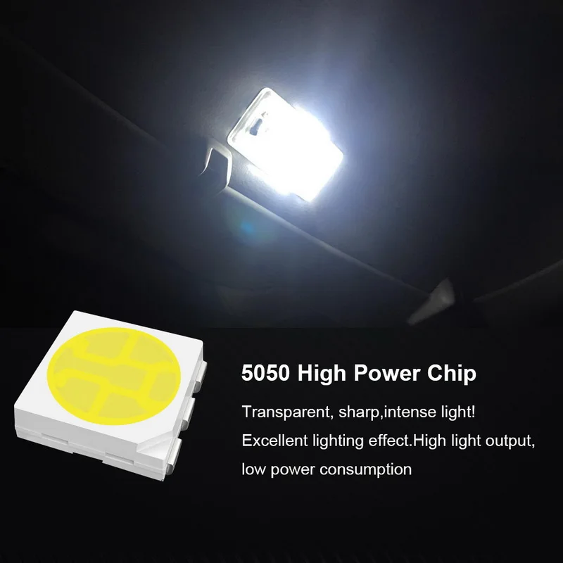 Safego SMD Светодиодная лампа для освещения салона автомобиля набор из 8 шт.