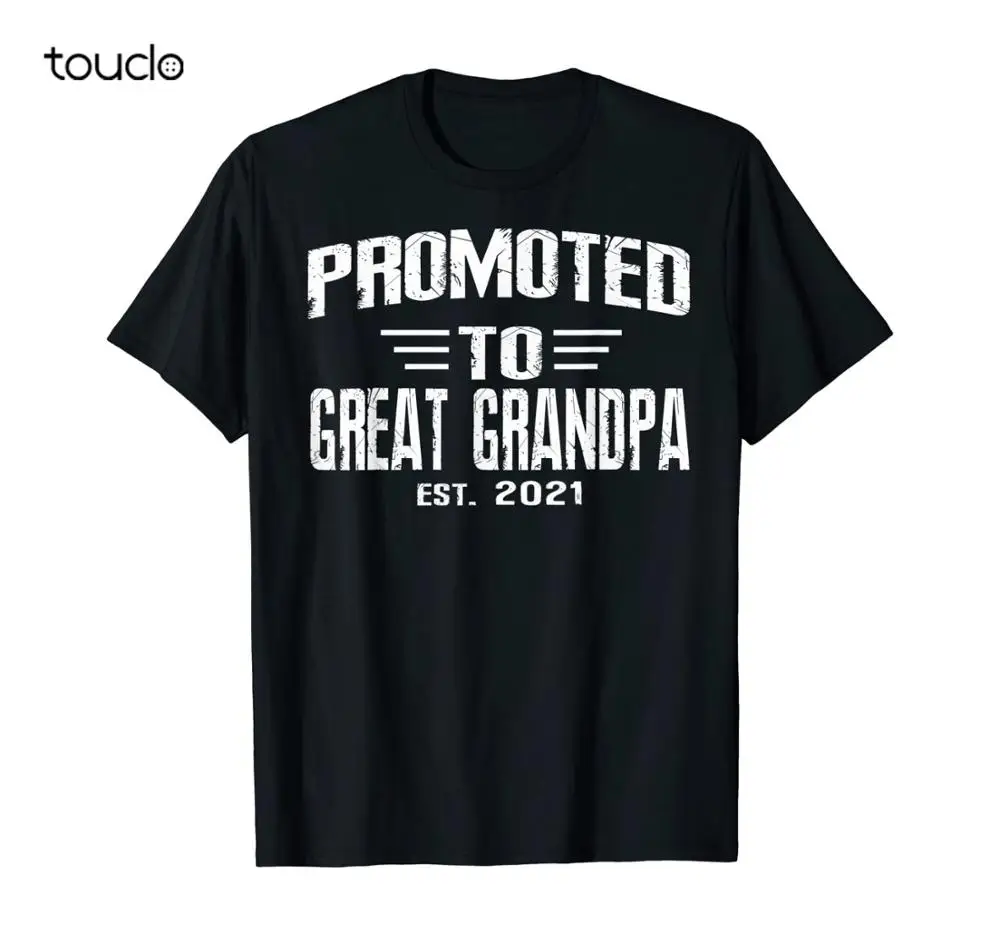 

Mens Promoted to Great Grandpa 2021 Family Pregnancy announcement T-Shirt