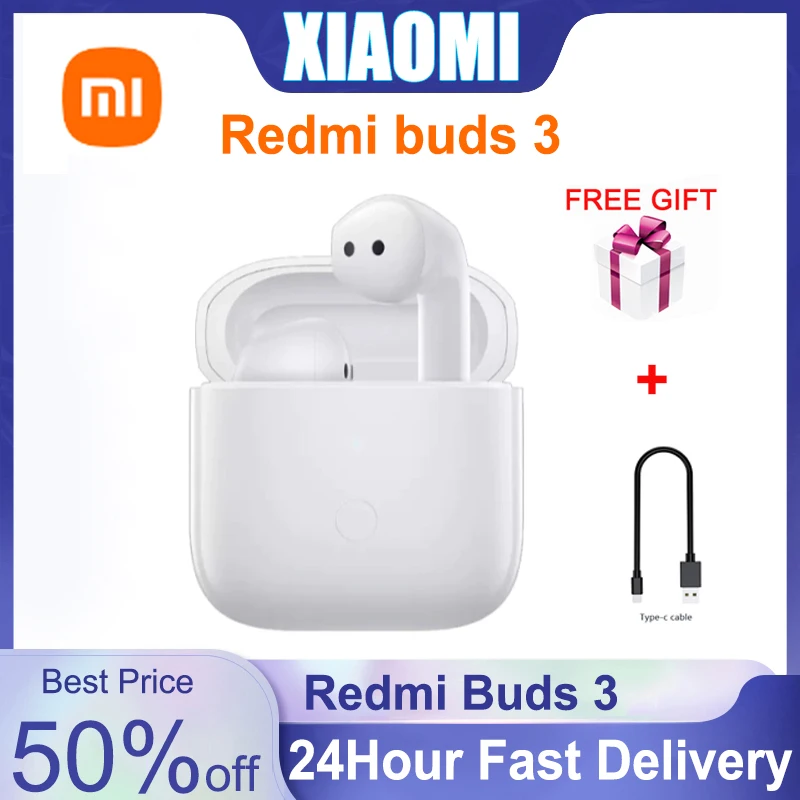 Беспроводные наушники Xiaomi Redmi Buds 3 Bluetooth TWS двойной микрофон чип QCC 3040 IP54