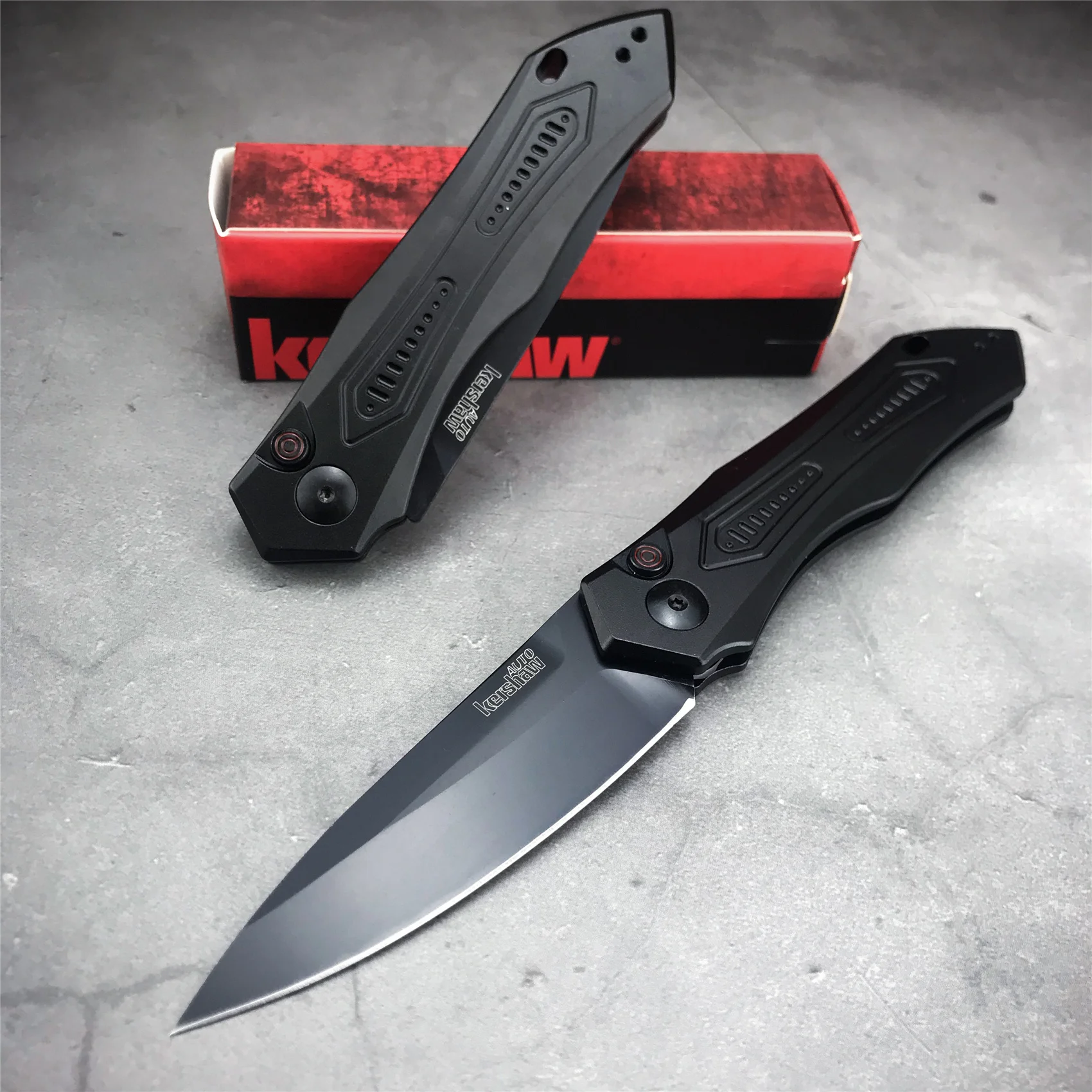 

Kershaw 7800 Folding Knife LAUNCH 6 Utility Knife CPM 154 Steel Blade Anodized Aluminum Handle Hunting Camping Kitchen Tool BLK