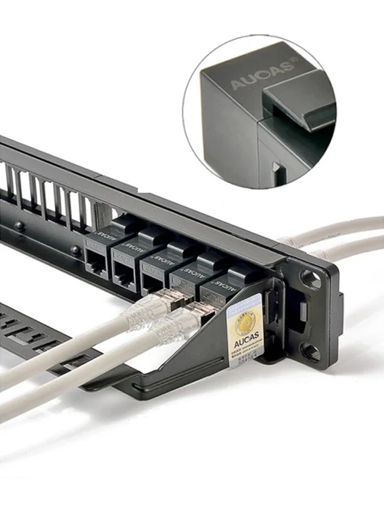 AUCAS RJ45 CAT6 UTP позолоченный ПВХ Keystone модульный переходник сетевой Кабельный адаптер