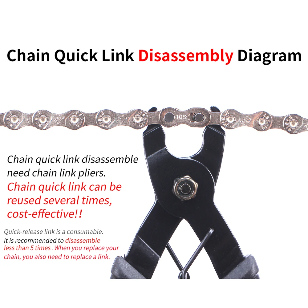 Велосипедная цепь с быстроразъемным разъемом 5 пар Комплект блокировки MTB