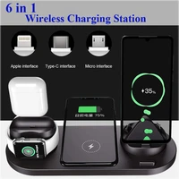 Wireless Charger Fast Charging Station for IPhone pro max Apple iWatch AirPods Pro Samsung Galaxy