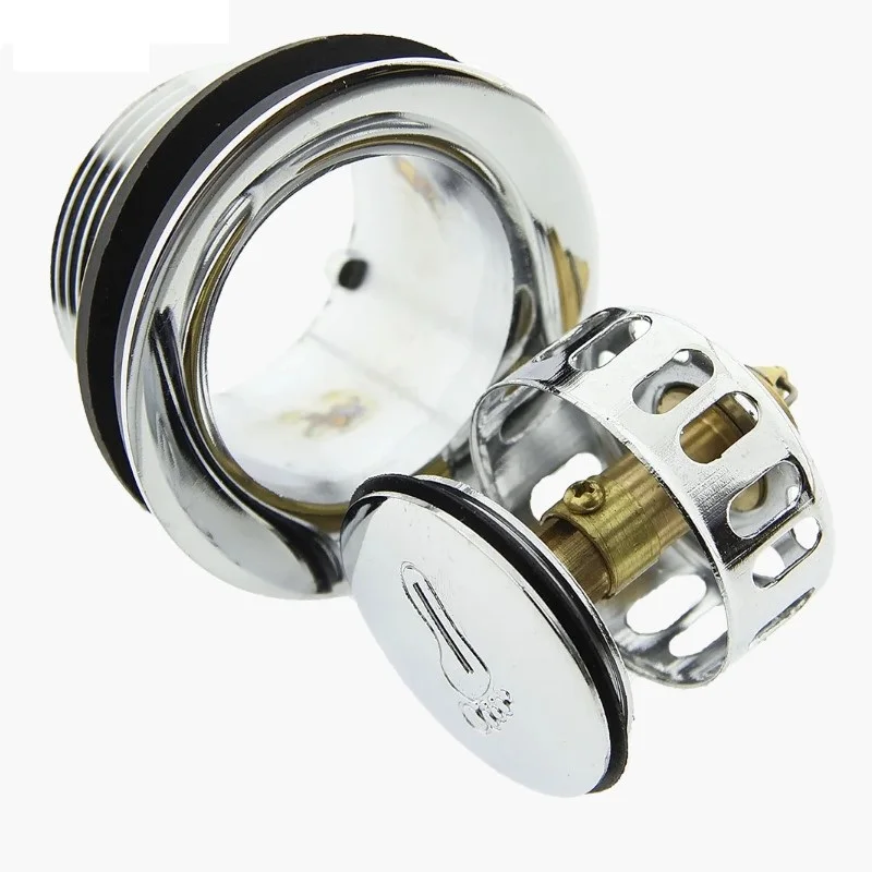 Слив для поддона душевой кабины с сеткой клик - клак отверстия в поддоне 50-60 мм.