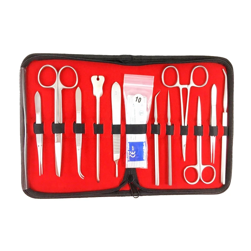 

10 kits/Sets 20 Pieces Dissection kit for Medical Biology & Anatomy students Researchers Dissection kit Scalpel Handle scissors
