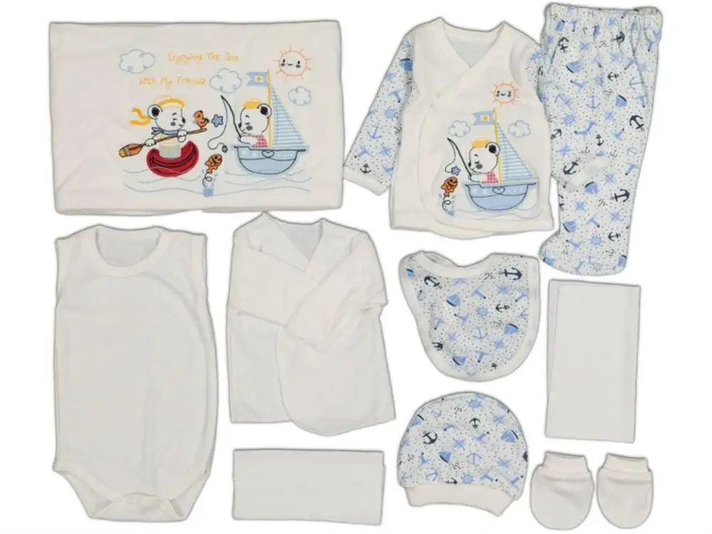 

Jaju Baby Baby Blue Ship Anchor 10 Pieces Hospital Exit Set