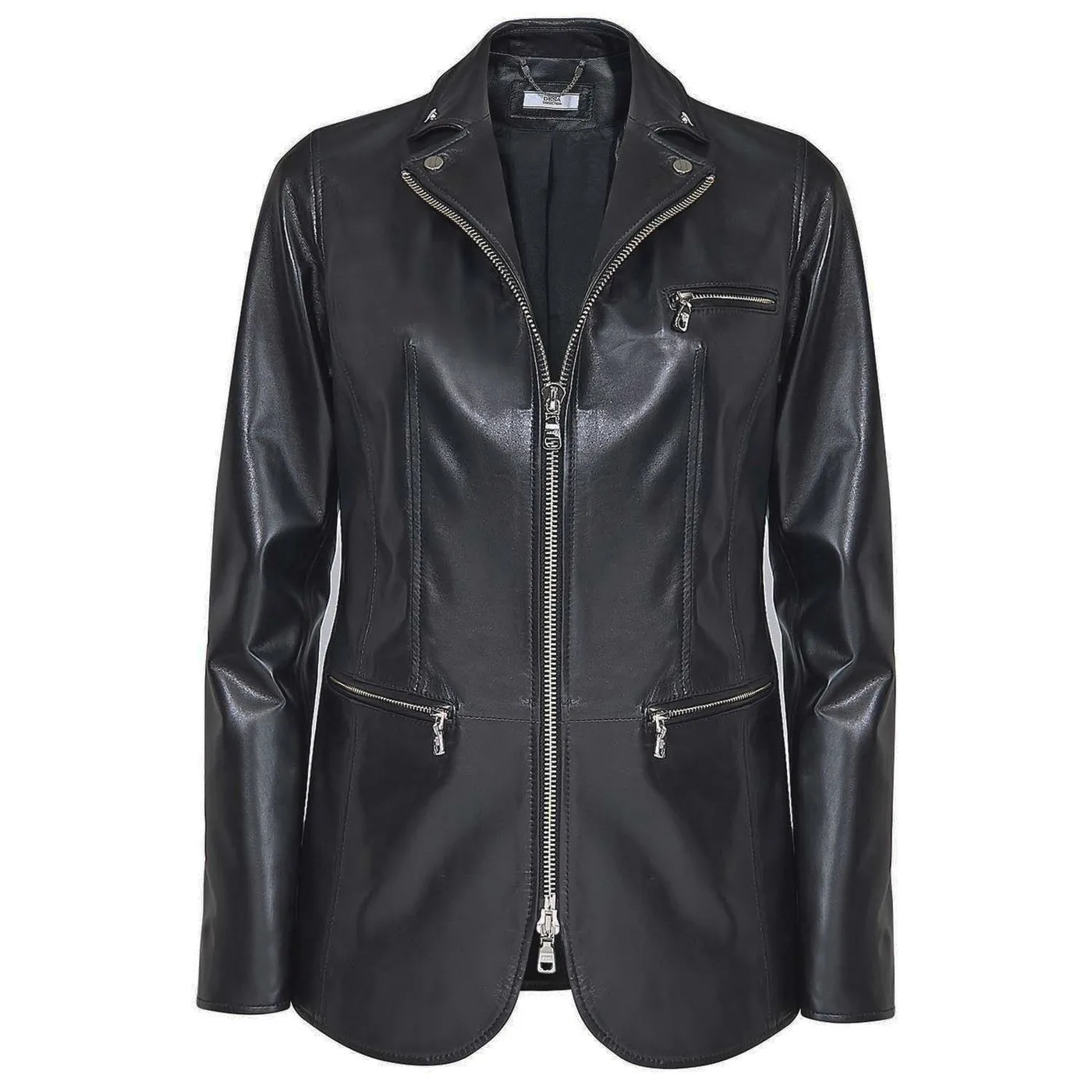 Genuine Sheep Leather Biker Jacket Slim Fit Blazer Women's Sport Leather Jackets Spring and Autumn Fashion Apparel from Turkey