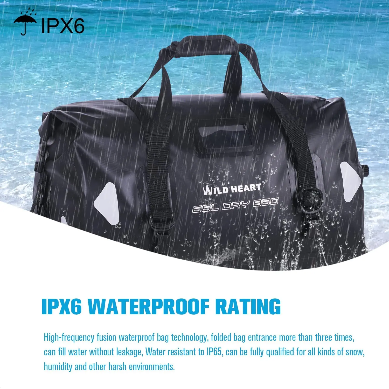Free Shipping WILD HEART Waterproof Motor Bag Welded Motorcycle Bag 500D PVC Motorcycle Tail Bag Waterproof Motorcycle Luggage