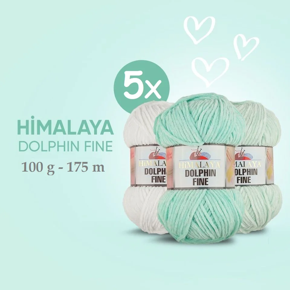 Himalaya Dolphin Fine Дельфин тонкой 5 штук в одной партии шарики амигуруми Вязание для