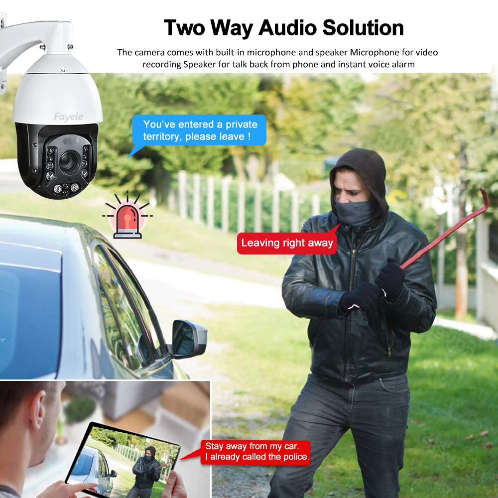 Металлическая PTZ-камера POE 5 МП зум 40X гуманоид автоматическое отслеживание