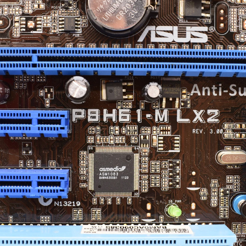 Материнская плата Asus P8H61-M LX2 с процессором intel Core I3 2120 и DDR3 DIMM 8G LGA 1155 материнская Intel