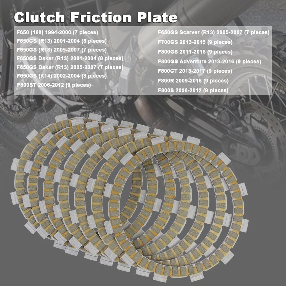 Набор фрикционных пластин Сцепления Мотоцикла Для BMW F650GS F700GS F800GS Adventure F800GT F800R F800S F800ST F 650 700 800 GS/GT/R/S/ST