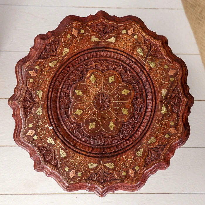 Интерьерный стол дерево 'Классика' 30х30х40 см |