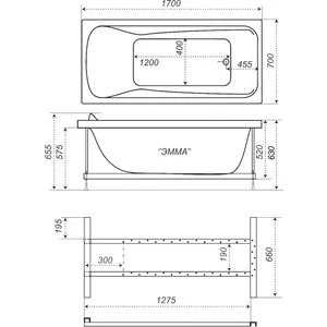 Акриловая ванна Triton Эмма 170x70 (Н0000020136) | Обустройство дома