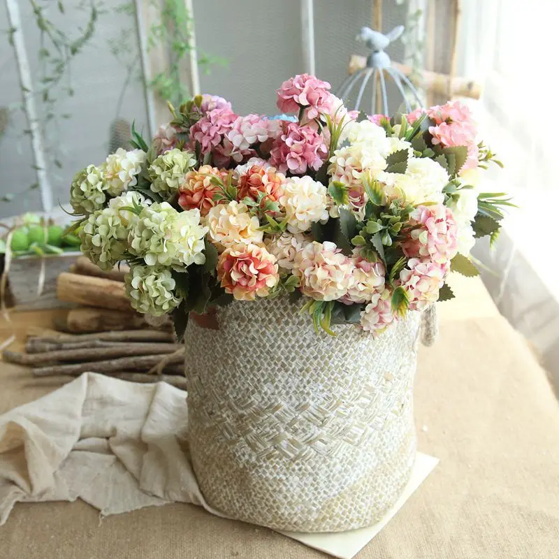 

Artificial Flowers Silk Chrysanthemum Fake Flower Bushes for Home Wedding Decorations