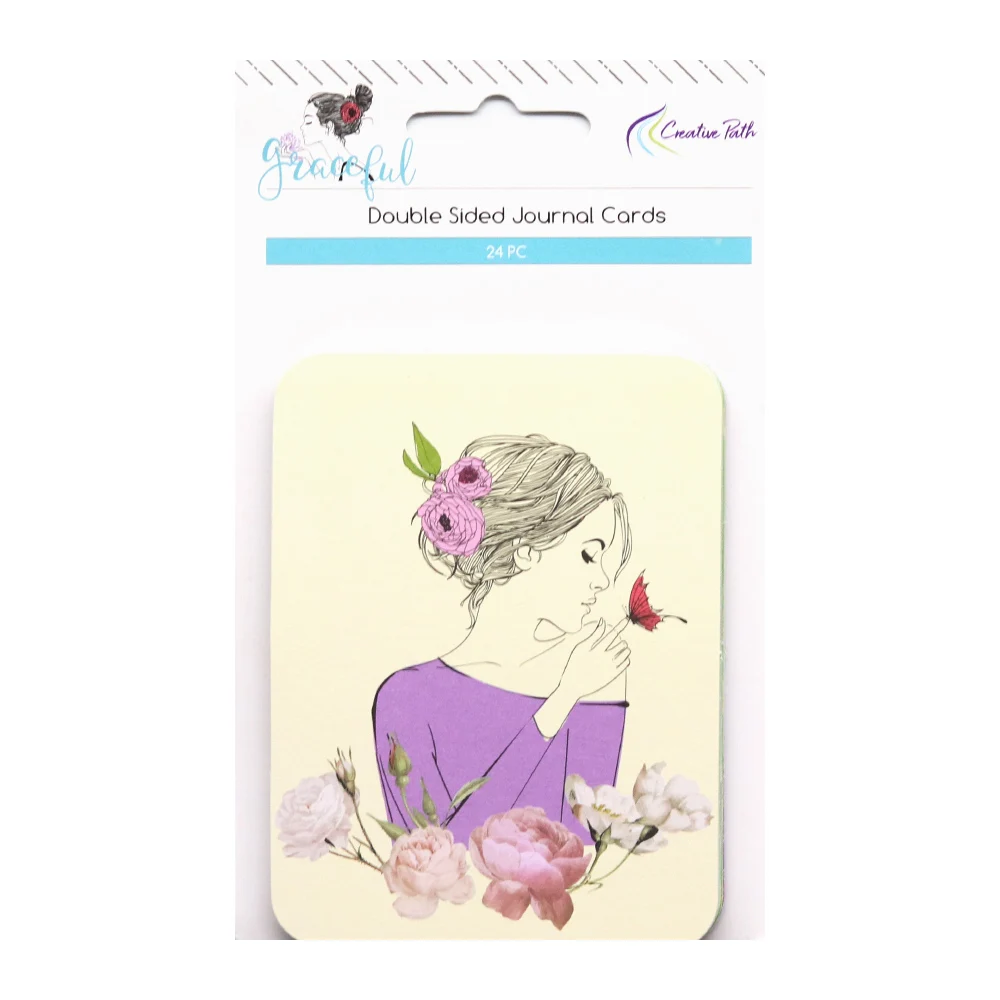 

Creative Path Cardboard Journaling Cards Double Sided Printing DIY Crafts Scrapbooking Project Album Journal Card Embellishments