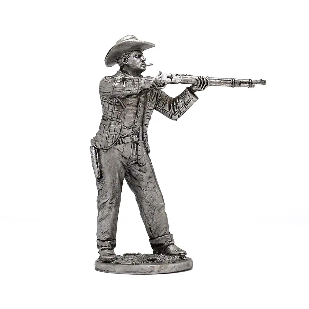 Ковбой с ружьем - оловянный солдатик фигурка 54 мм WW12 | Дом и сад