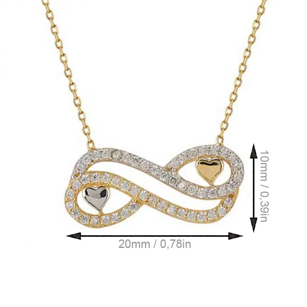 Золотое ожерелье Infinity KLF510-Certified 14K-идеальный подарок для ваших