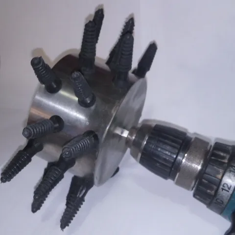 Насадка перосъемная 230х230х200мм 24пальца до 60тушек/час металбарабан из нержавейки МТМ - изображение