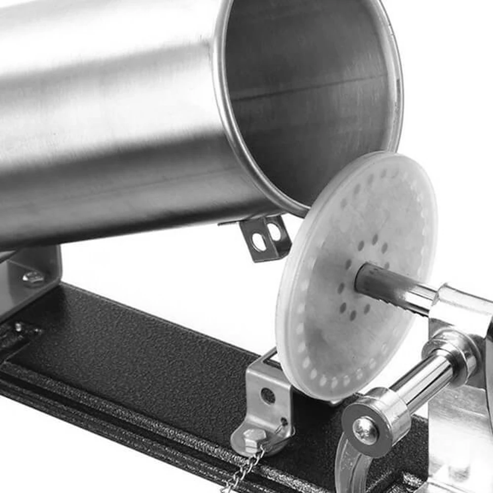 Колбасный шприц BIOWIN 3 кг горизонтальный из нержавеющей стали насадки