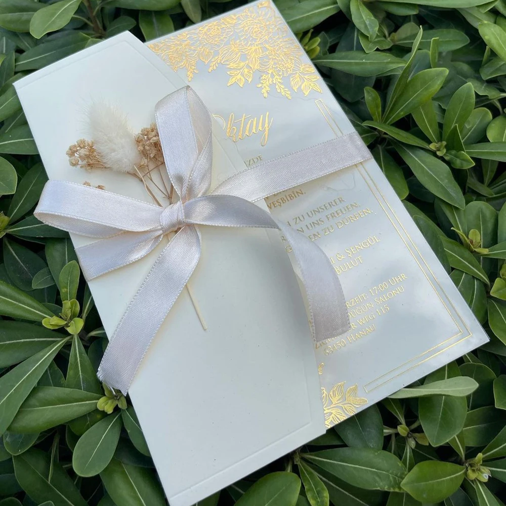 

Матовые прозрачные Пригласительные открытки, свадебные пригласительные открытки, рождественское событие, день рождения, событие, помолвка...