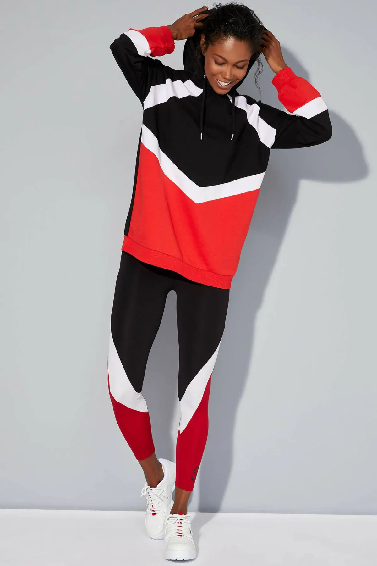 Дефакто женские трикотажные леггинсы смешанные цвета спортивные подходят тело