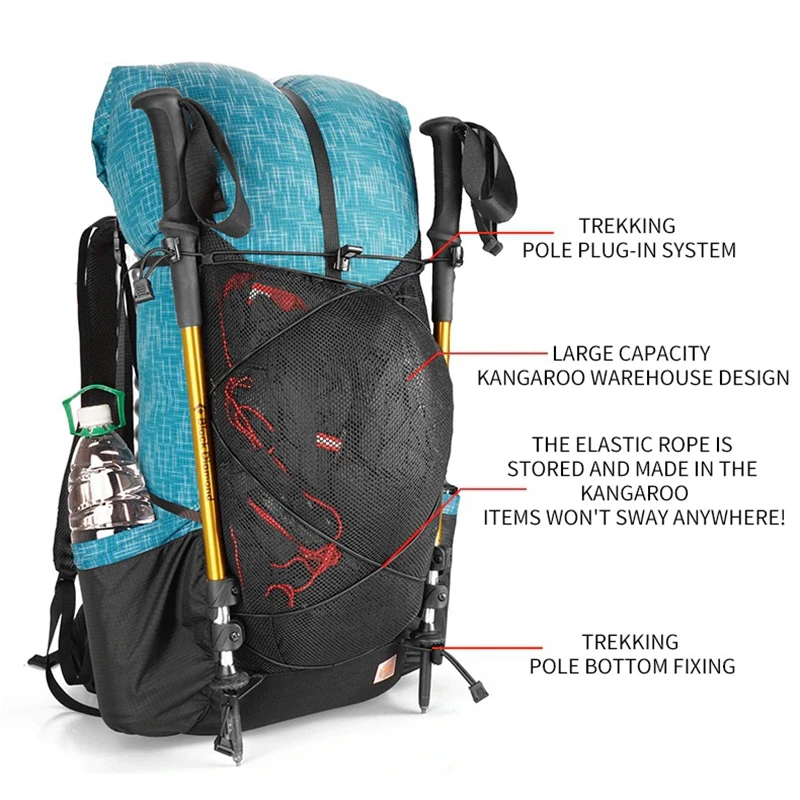 3F UL GEAR QiDian походный рюкзак 40 + 16L наружная водонепроницаемая сумка для альпинизма