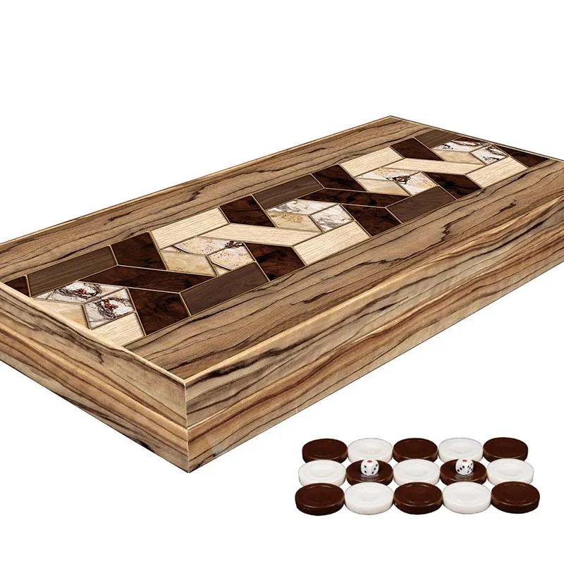 Premium Backgammon Board Game Luxury Large Size Entertainment Set