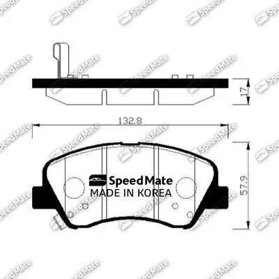 Колодки HYUNDAI SOLARIS (RB)(2010 )/KIA RIO (UB)(2011 ) SPEEDMAT|Тормозной цилиндр| |