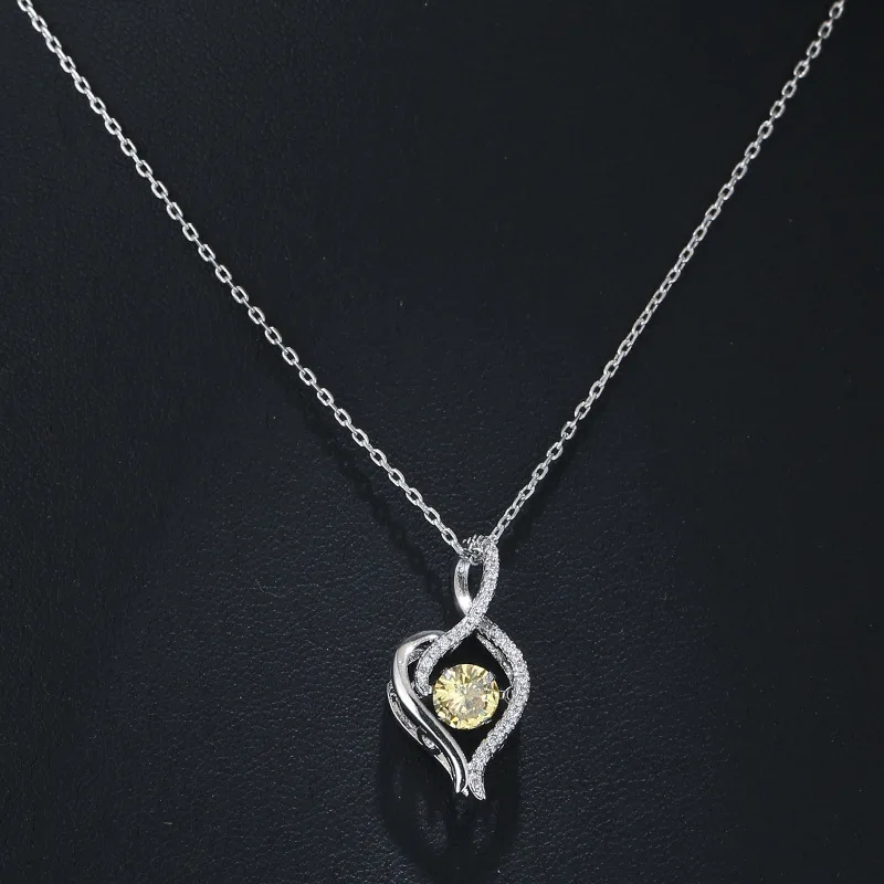 

South Korea Summer Fashion Classic Light Luxury High Quality Jumping Zircon Falling Chain Gift Banquet Women Jewelry Necklace