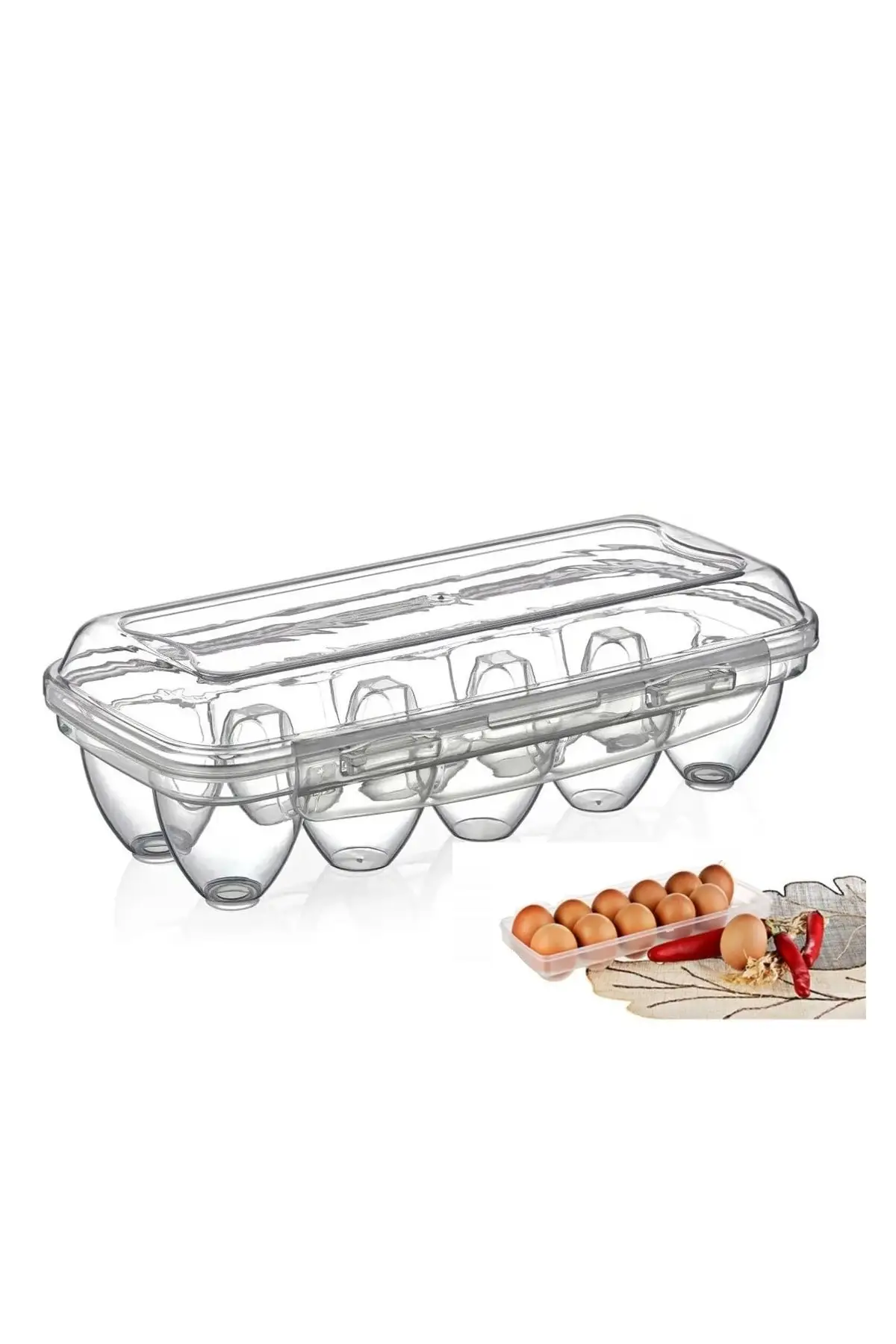 

2 Pcs Egg Storage Kitchen Refrigerator Egg Holder boite oeuf eierdoos rangement oeuf