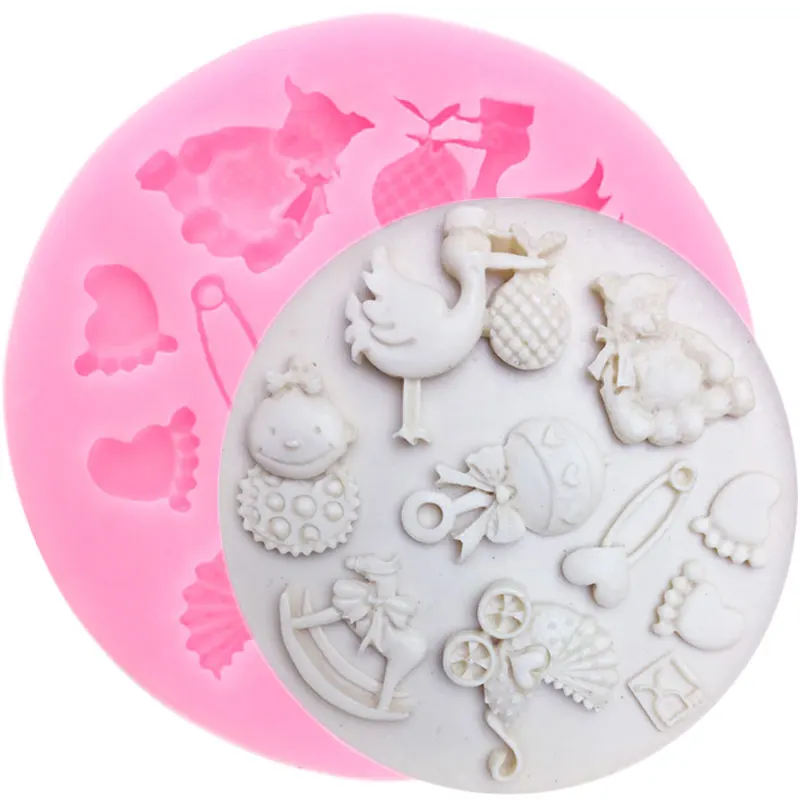 Baby Shower вечерние игрушки троянским конем принт осанка силиконовые формы для