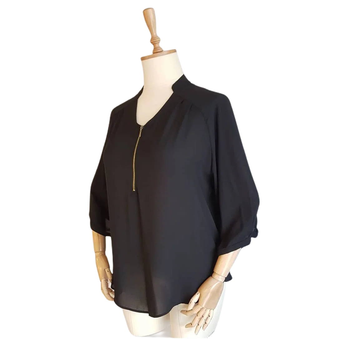 Рисунок 2 - Блузка на молнии с круглым вырезом