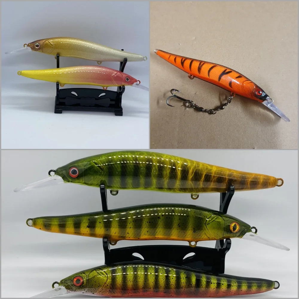 wLure 14g 13cm Long Casting Weight Transfer System Deep Diving Jerkbait Unpainted Fishing Lure UPM817