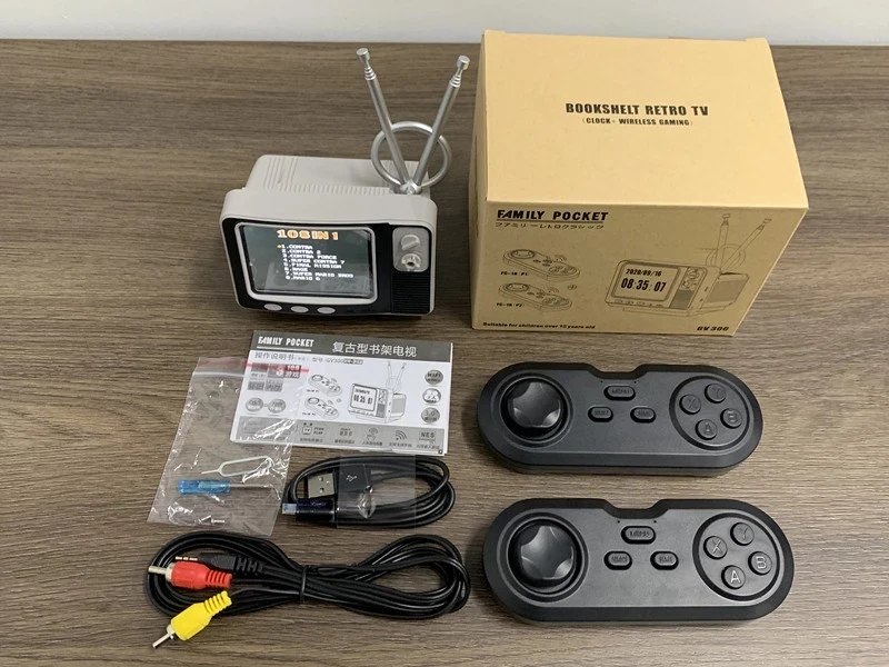 Мини Ретро ТВ игровая консоль портативная видео цифровые часы встроенные 108